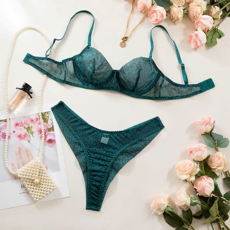 Lingerie - 2pcs/Set Woman Lingerie Gathering Ultra Thin