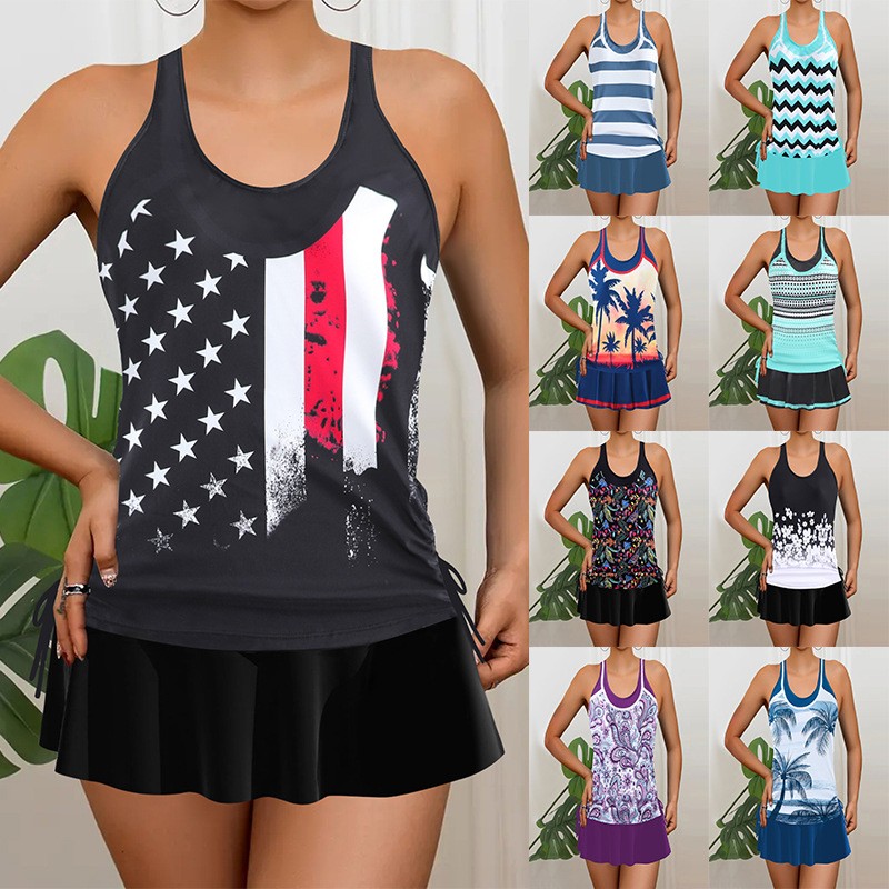 Tankini Woman Bikini Sleeveles - đánh giá và giá Tops