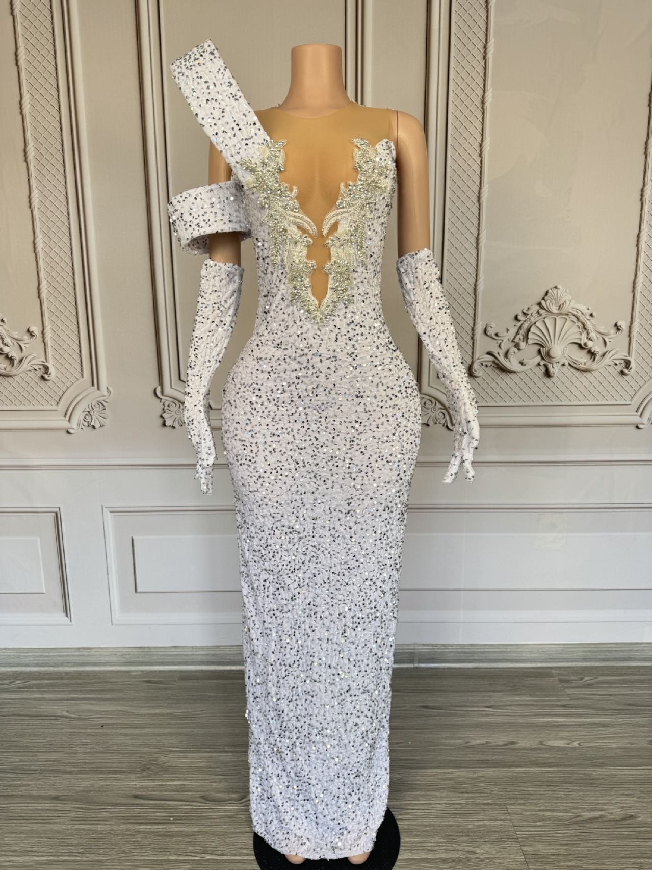 Sparkly Rhinestone Deep V Neck - đánh giá và giá Sparkly Rhinestone Club Party Dress