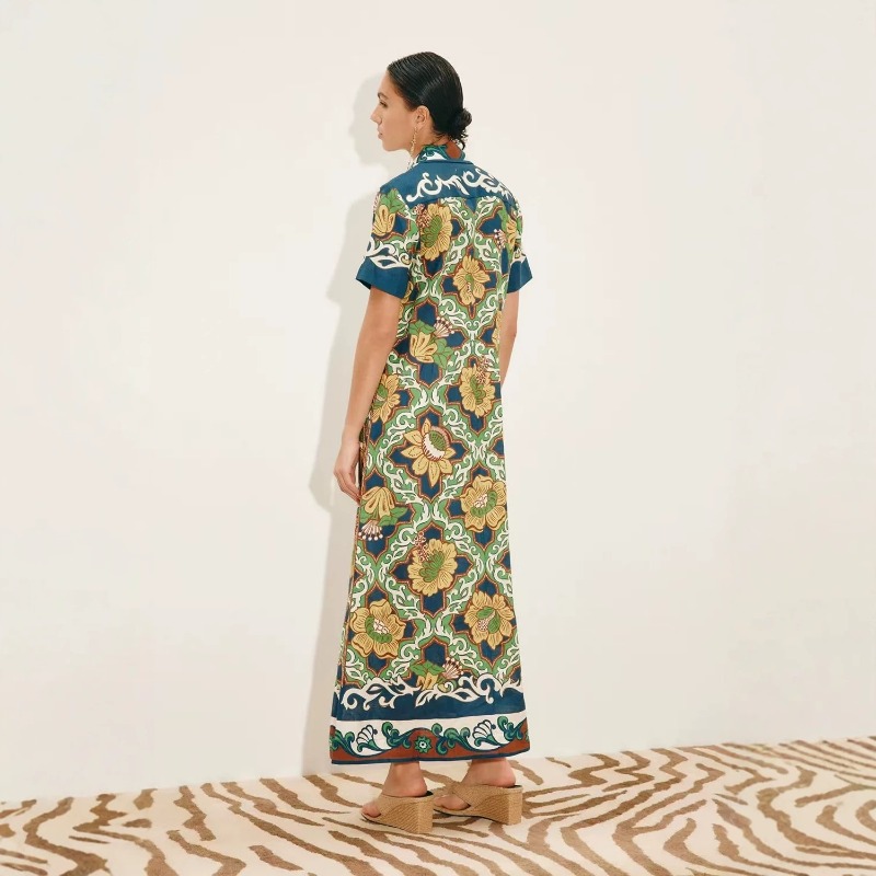 2026 Autumn New Original Trend - đánh giá và giá Casual Loose Linen Shirt Dress