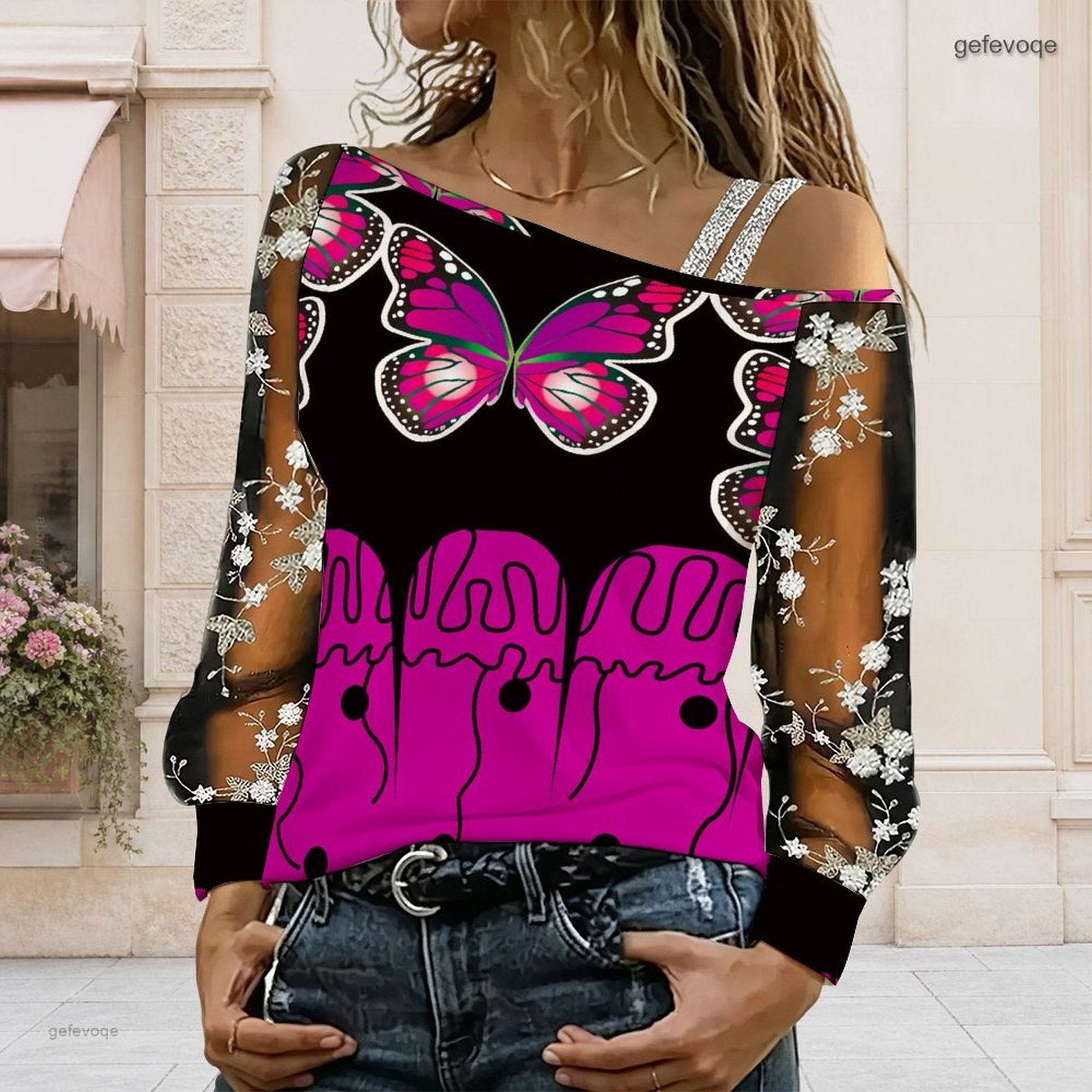 Women Off Shoulder Blouse Asym - đánh giá và giá Blouses