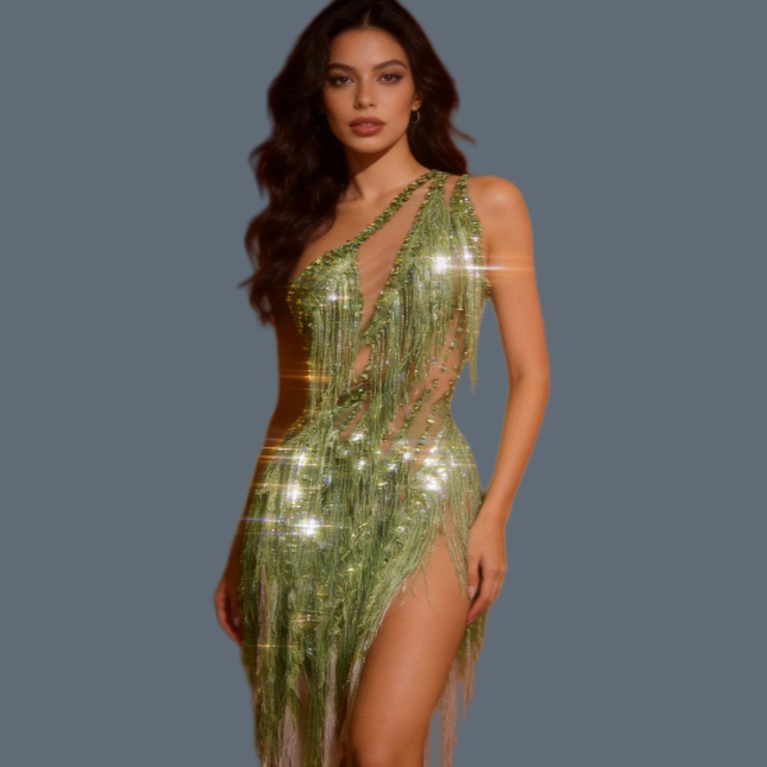 Sexy Women Sparkly Rhinestone  - đánh giá và giá Sparkly Rhinestone Club Party Dress