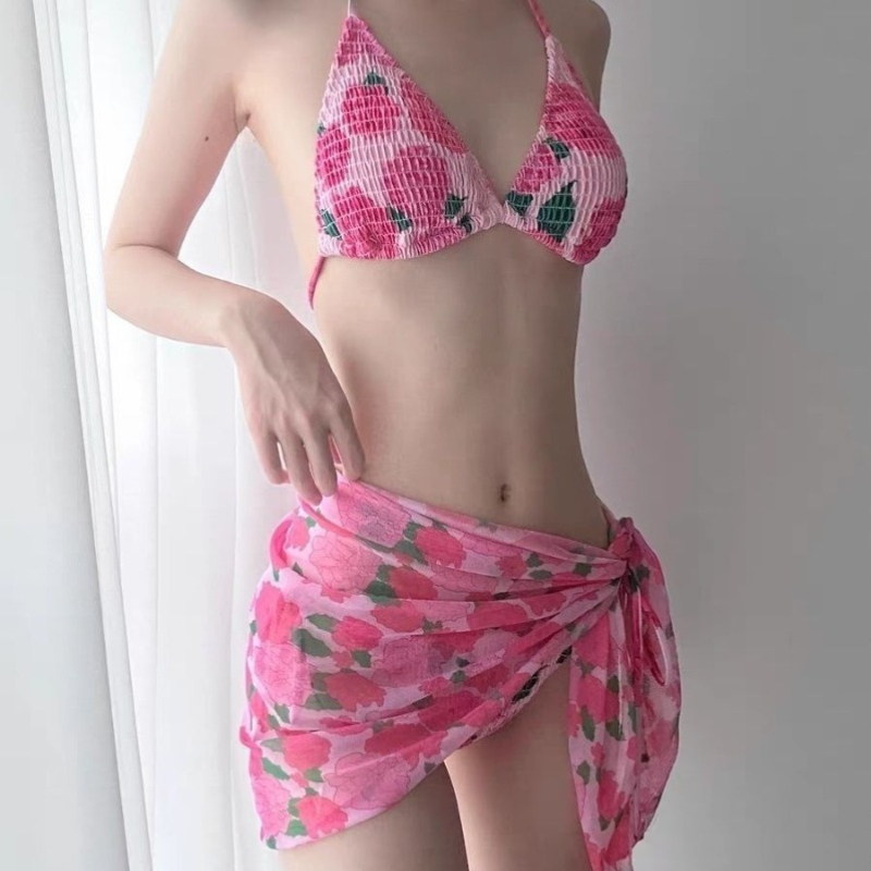 New Fashion Ribbed Floral Biki - đánh giá và giá Swimwear