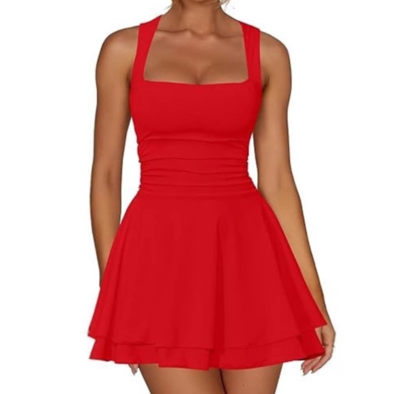 2026 Summer Mini Prom Women's  - đánh giá và giá Y2K Backless Halter Mini Dress