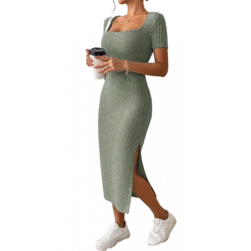 Ropa Para Mujer Vintage Ribbed - đánh giá và giá Bodycon Long Sleeve Ribbed Dress