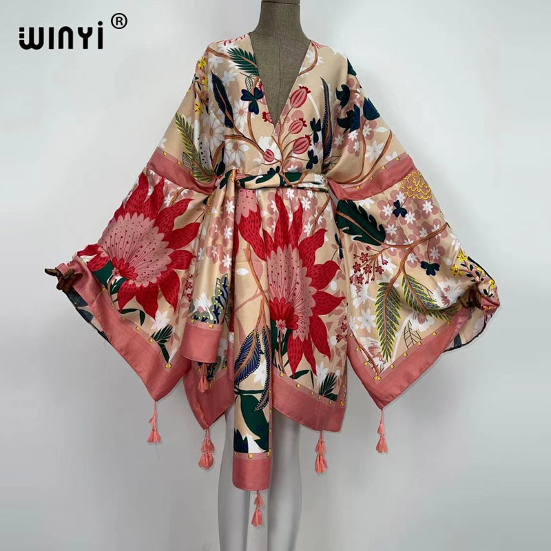 WINYI Autumn Dresses for Women - đánh giá và giá Boho Summer Beach Maxi Dress
