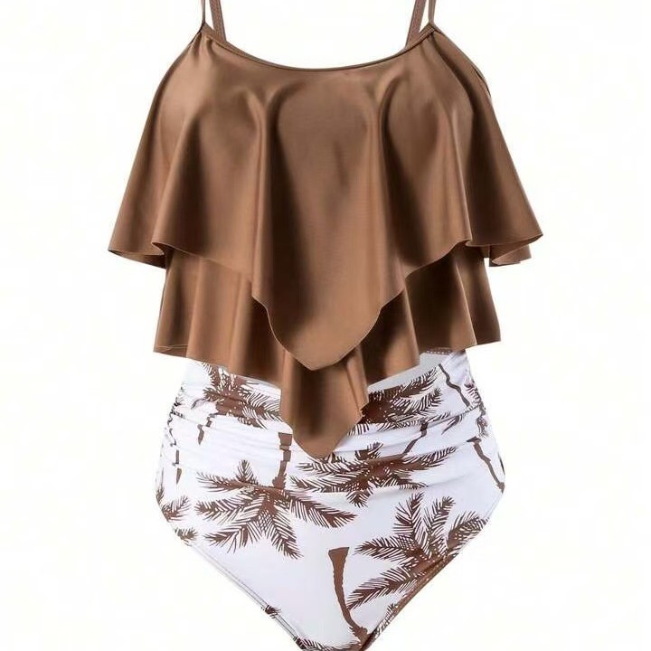 Women Bikini Ruffle Top High W - đánh giá và giá Tops