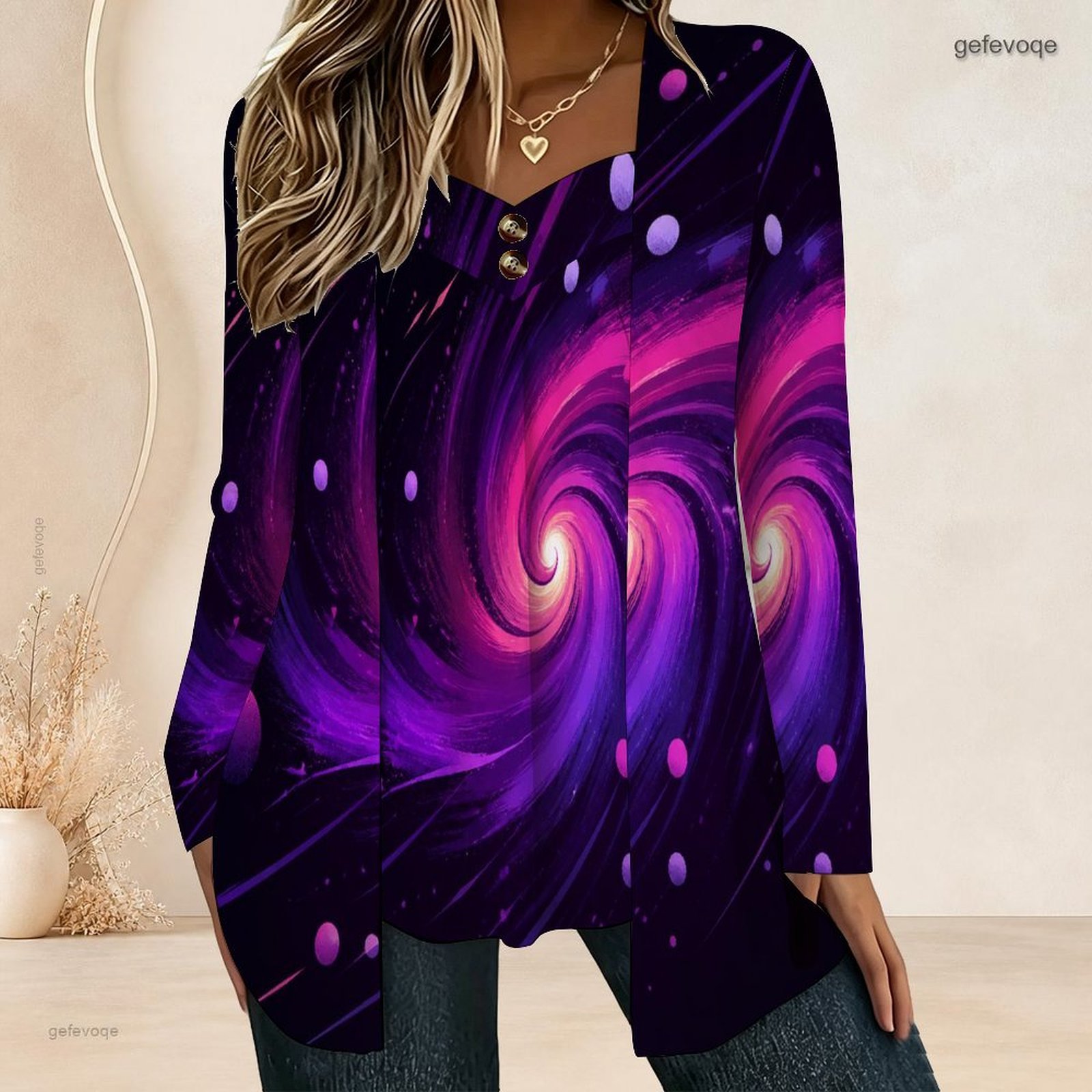 Women Fake Two Piece Long Slee - đánh giá và giá Blouses