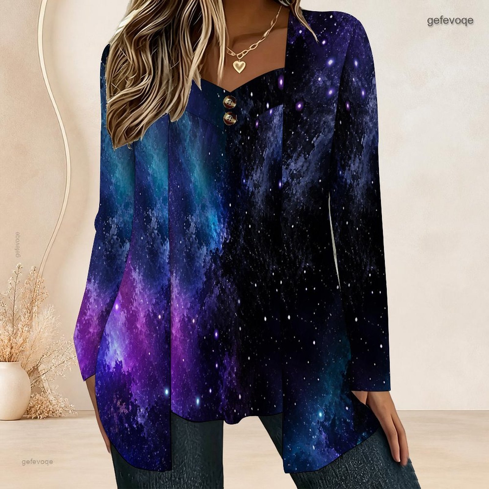 Women Fake Two Piece Long Slee - đánh giá và giá Blouses