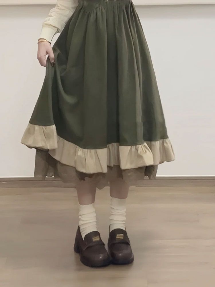 2025 New Japanese Korean Kawai - đánh giá và giá Korean Style A Line Shirt Dress