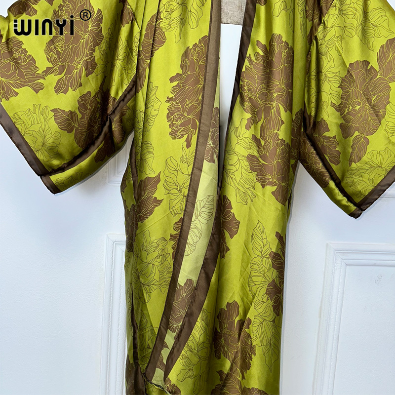 WINYI Africa boho print Kimono - đánh giá và giá Boho Summer Beach Maxi Dress